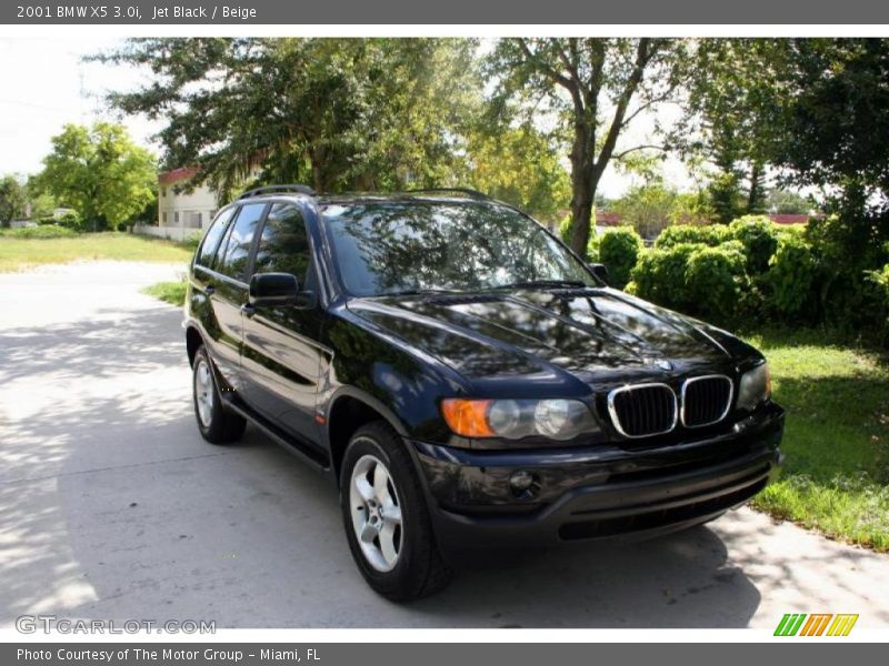 Jet Black / Beige 2001 BMW X5 3.0i