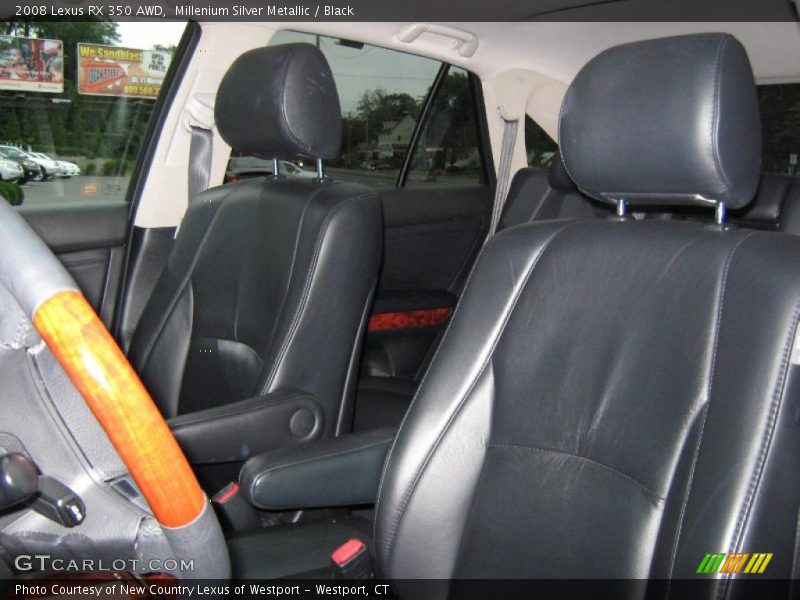 Millenium Silver Metallic / Black 2008 Lexus RX 350 AWD