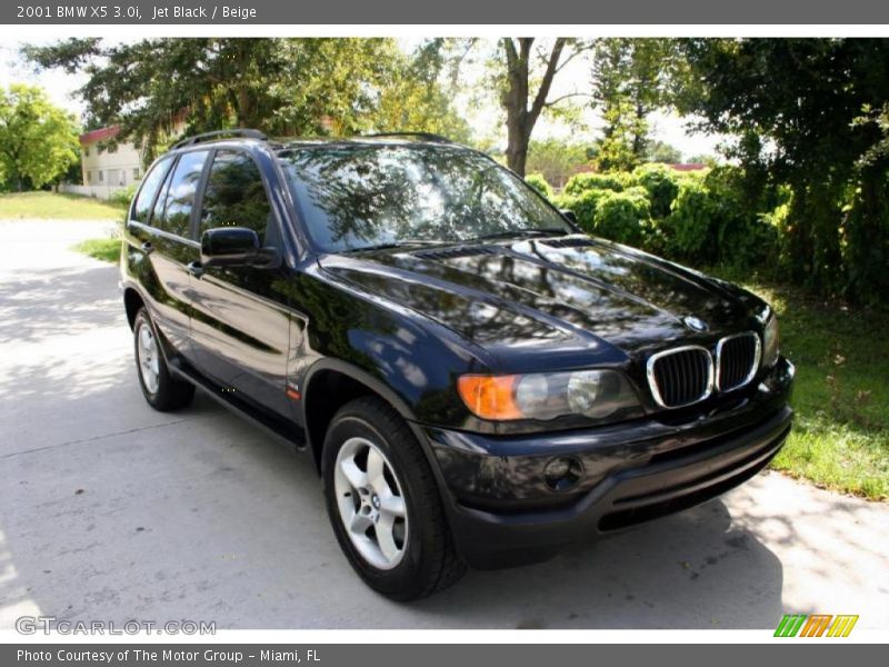 Jet Black / Beige 2001 BMW X5 3.0i