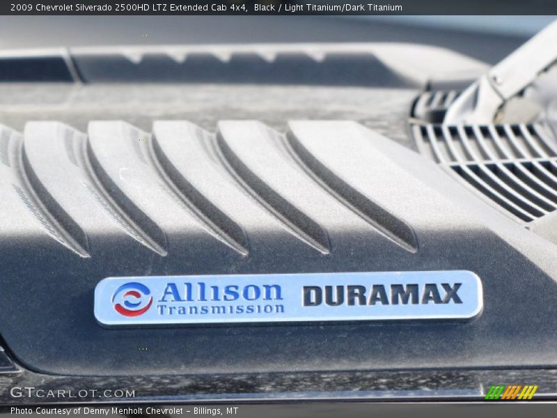 Black / Light Titanium/Dark Titanium 2009 Chevrolet Silverado 2500HD LTZ Extended Cab 4x4
