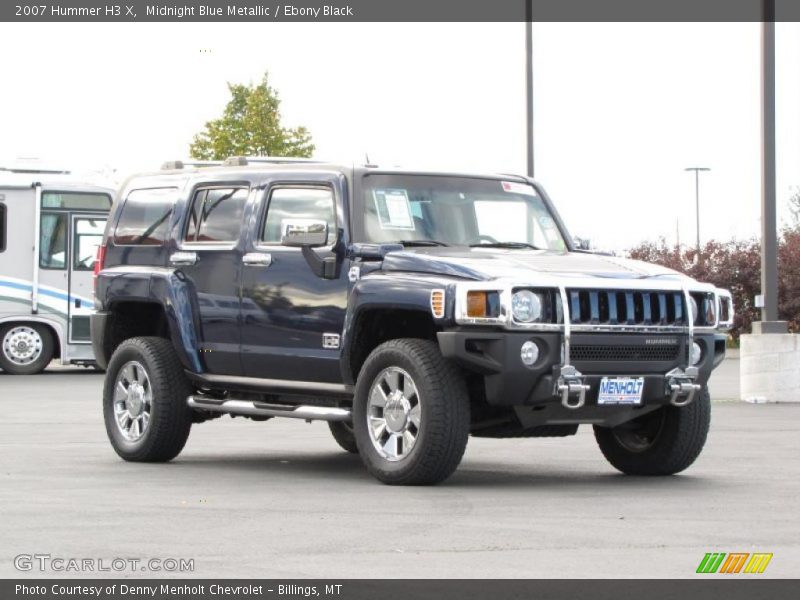 Midnight Blue Metallic / Ebony Black 2007 Hummer H3 X
