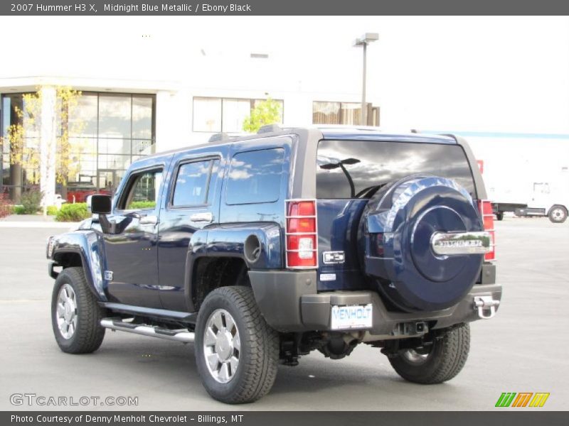 Midnight Blue Metallic / Ebony Black 2007 Hummer H3 X