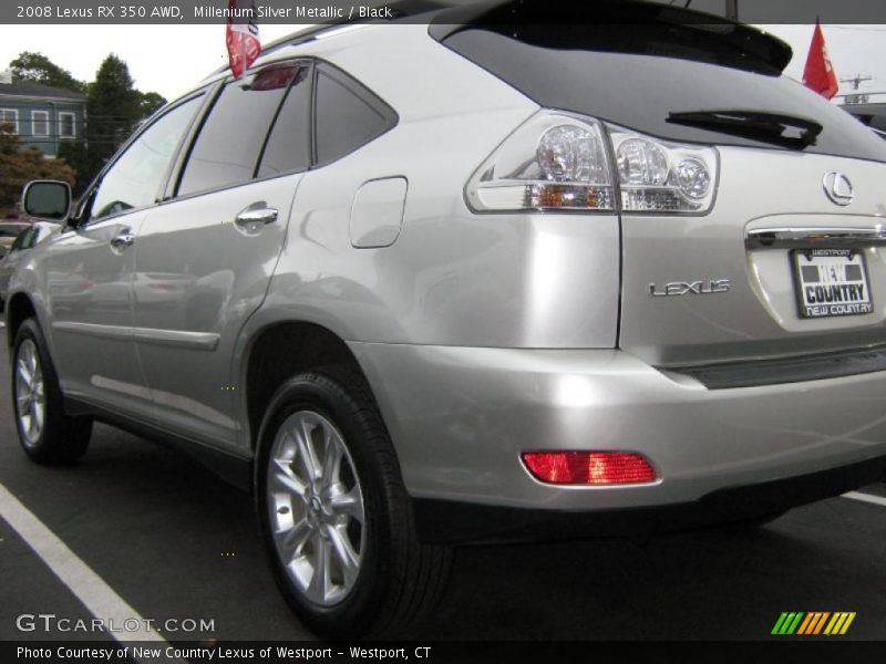 Millenium Silver Metallic / Black 2008 Lexus RX 350 AWD