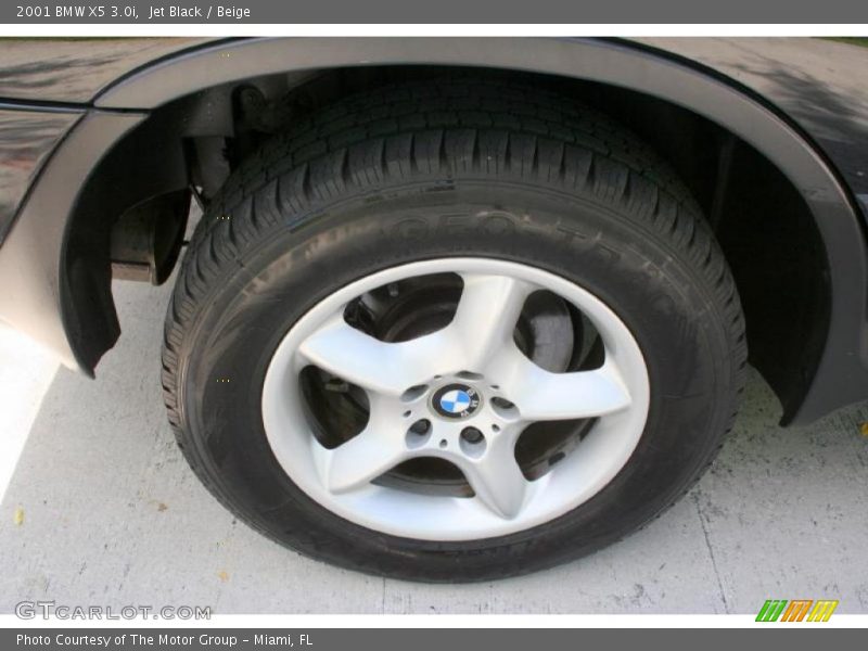 Jet Black / Beige 2001 BMW X5 3.0i