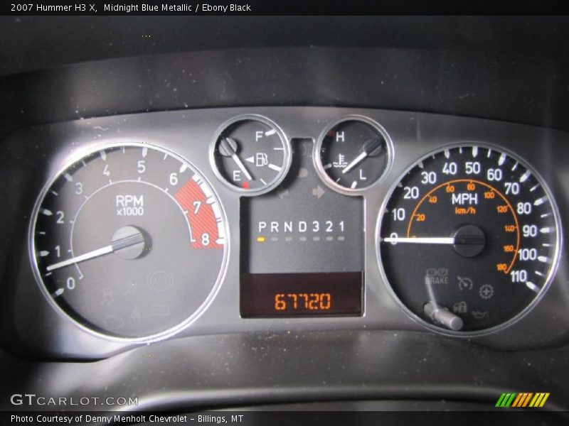 Midnight Blue Metallic / Ebony Black 2007 Hummer H3 X