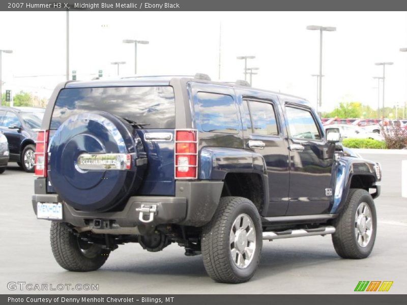 Midnight Blue Metallic / Ebony Black 2007 Hummer H3 X
