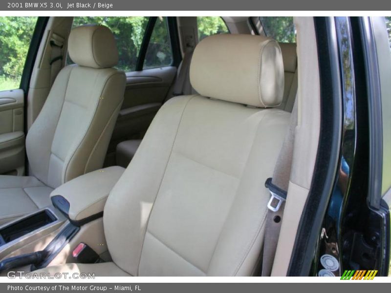 Jet Black / Beige 2001 BMW X5 3.0i