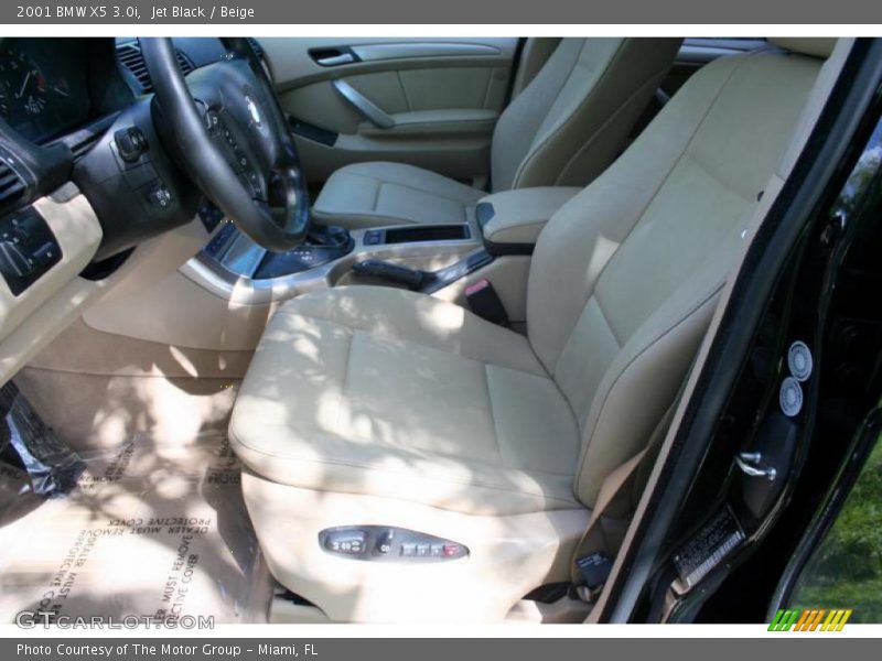 Jet Black / Beige 2001 BMW X5 3.0i