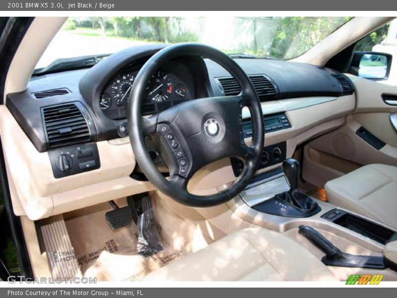 Jet Black / Beige 2001 BMW X5 3.0i
