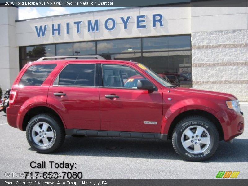 Redfire Metallic / Charcoal 2008 Ford Escape XLT V6 4WD