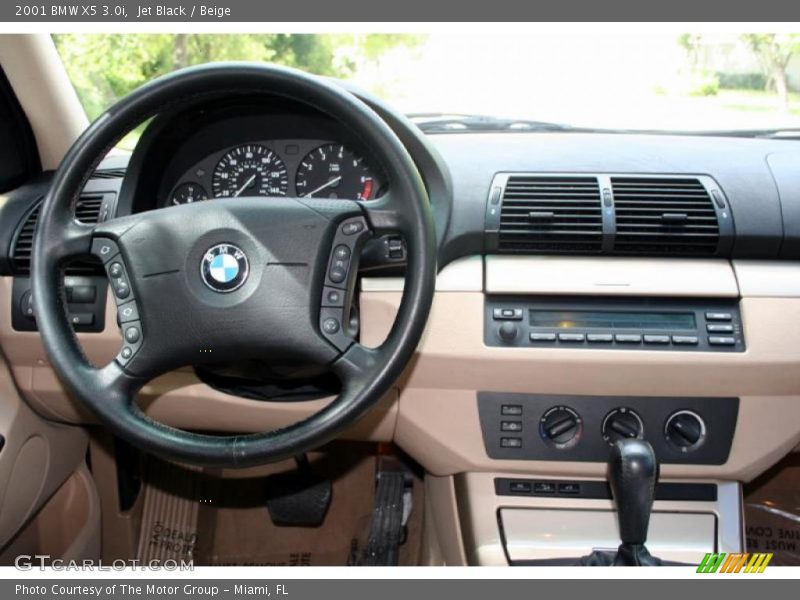 Jet Black / Beige 2001 BMW X5 3.0i