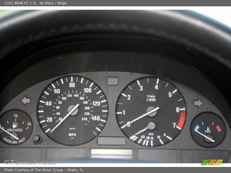 Jet Black / Beige 2001 BMW X5 3.0i