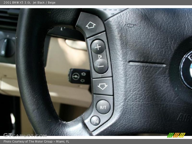 Jet Black / Beige 2001 BMW X5 3.0i