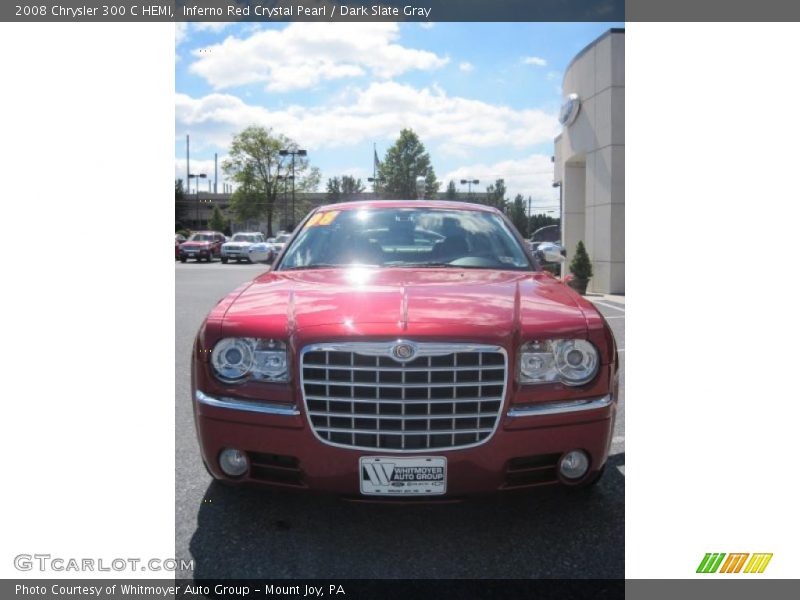 Inferno Red Crystal Pearl / Dark Slate Gray 2008 Chrysler 300 C HEMI