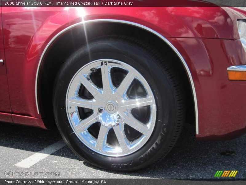 Inferno Red Crystal Pearl / Dark Slate Gray 2008 Chrysler 300 C HEMI