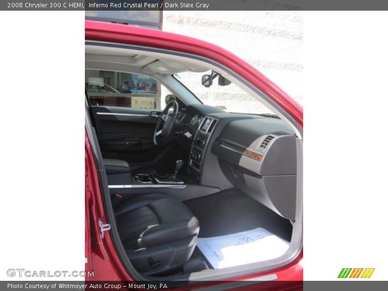 Inferno Red Crystal Pearl / Dark Slate Gray 2008 Chrysler 300 C HEMI
