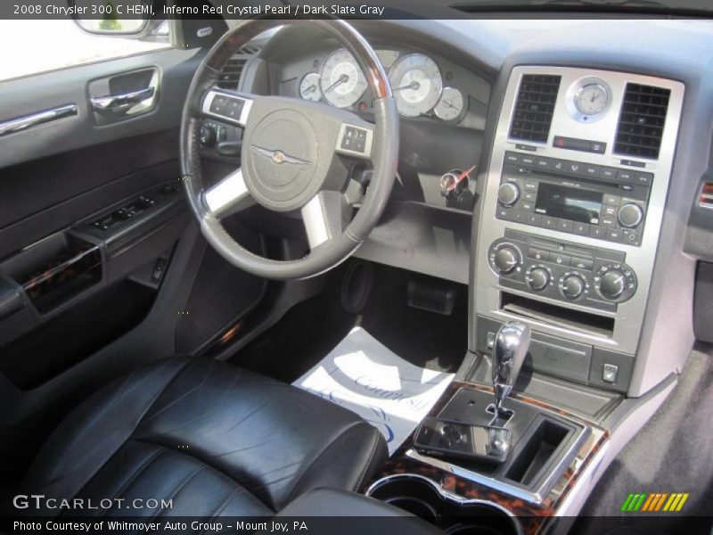 Inferno Red Crystal Pearl / Dark Slate Gray 2008 Chrysler 300 C HEMI