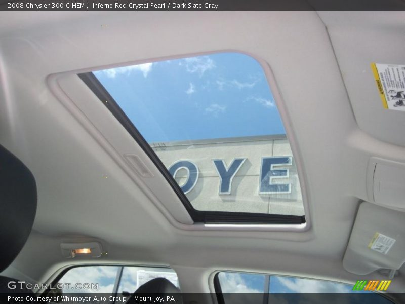 Inferno Red Crystal Pearl / Dark Slate Gray 2008 Chrysler 300 C HEMI
