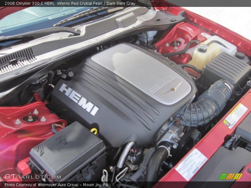 Inferno Red Crystal Pearl / Dark Slate Gray 2008 Chrysler 300 C HEMI