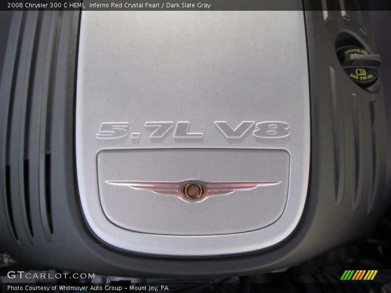 Inferno Red Crystal Pearl / Dark Slate Gray 2008 Chrysler 300 C HEMI