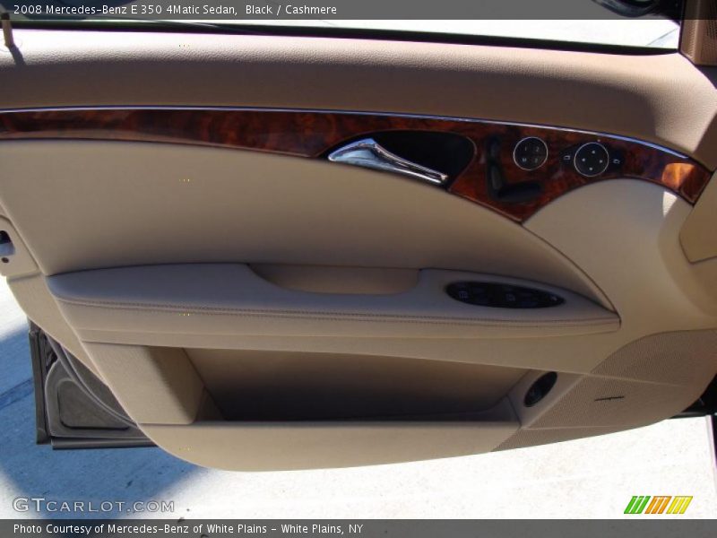 Black / Cashmere 2008 Mercedes-Benz E 350 4Matic Sedan