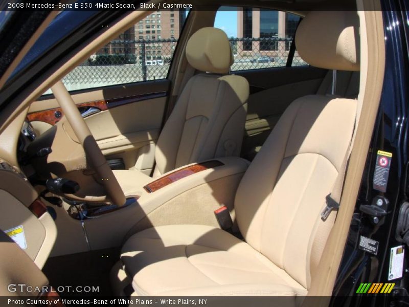 Black / Cashmere 2008 Mercedes-Benz E 350 4Matic Sedan