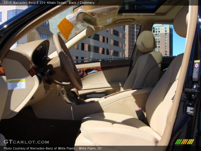 Black / Cashmere 2008 Mercedes-Benz E 350 4Matic Sedan
