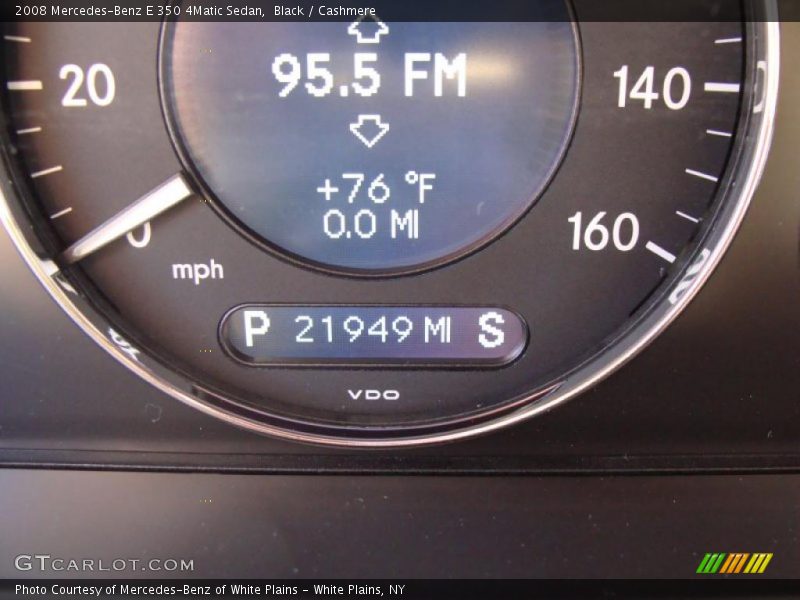 Black / Cashmere 2008 Mercedes-Benz E 350 4Matic Sedan