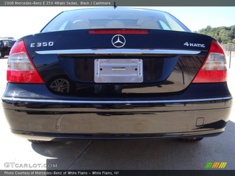 Black / Cashmere 2008 Mercedes-Benz E 350 4Matic Sedan
