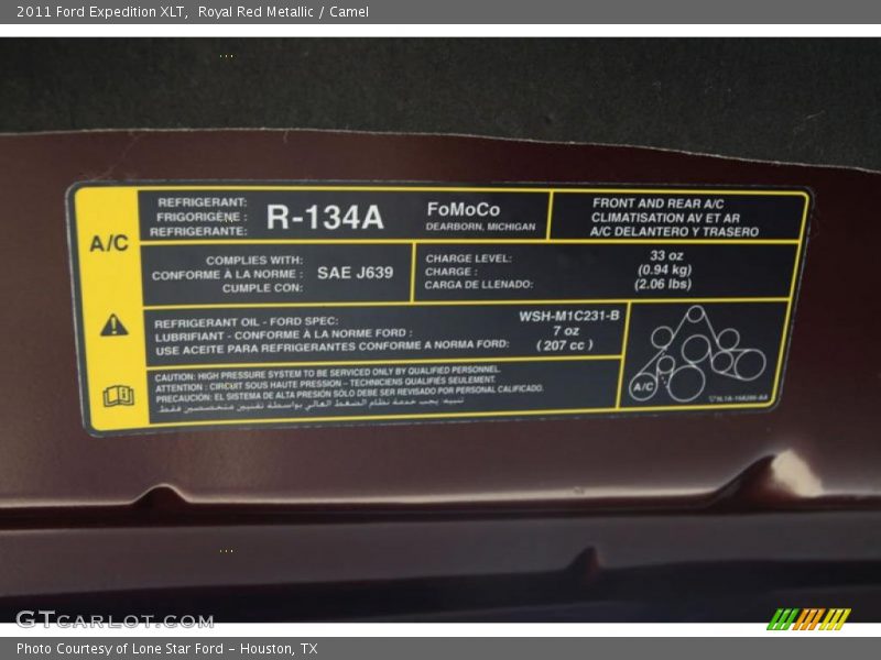 Royal Red Metallic / Camel 2011 Ford Expedition XLT