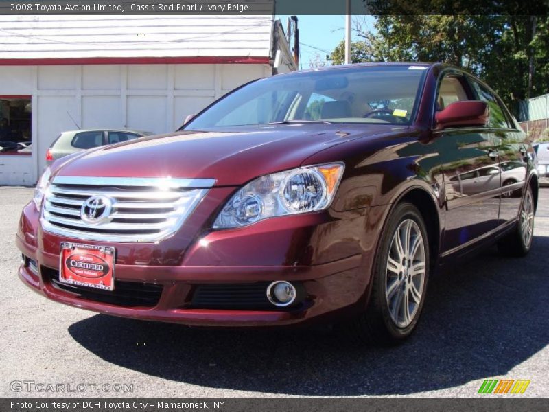 Cassis Red Pearl / Ivory Beige 2008 Toyota Avalon Limited