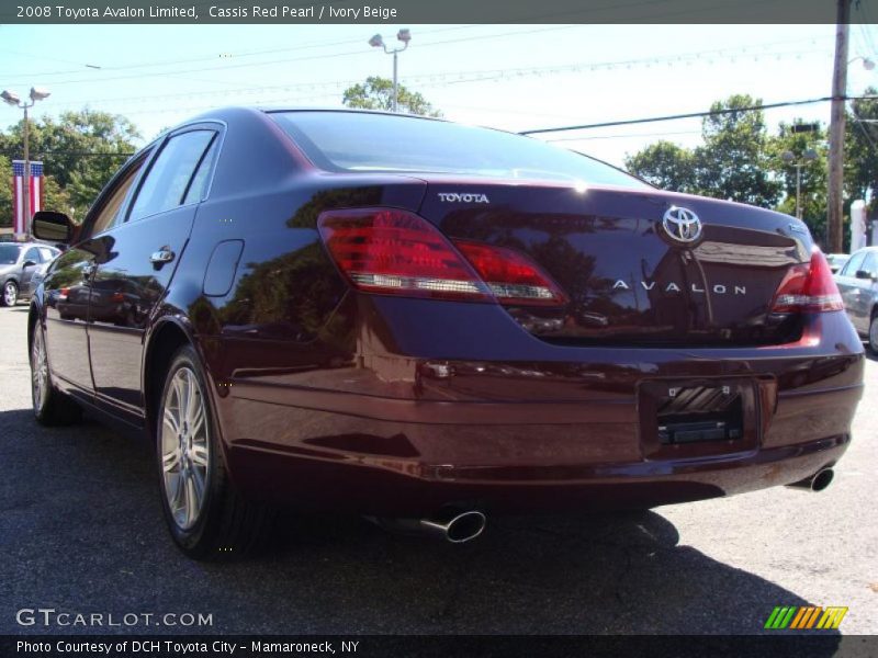 Cassis Red Pearl / Ivory Beige 2008 Toyota Avalon Limited