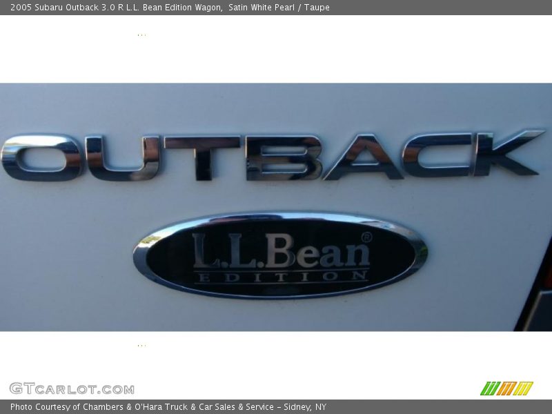 Satin White Pearl / Taupe 2005 Subaru Outback 3.0 R L.L. Bean Edition Wagon