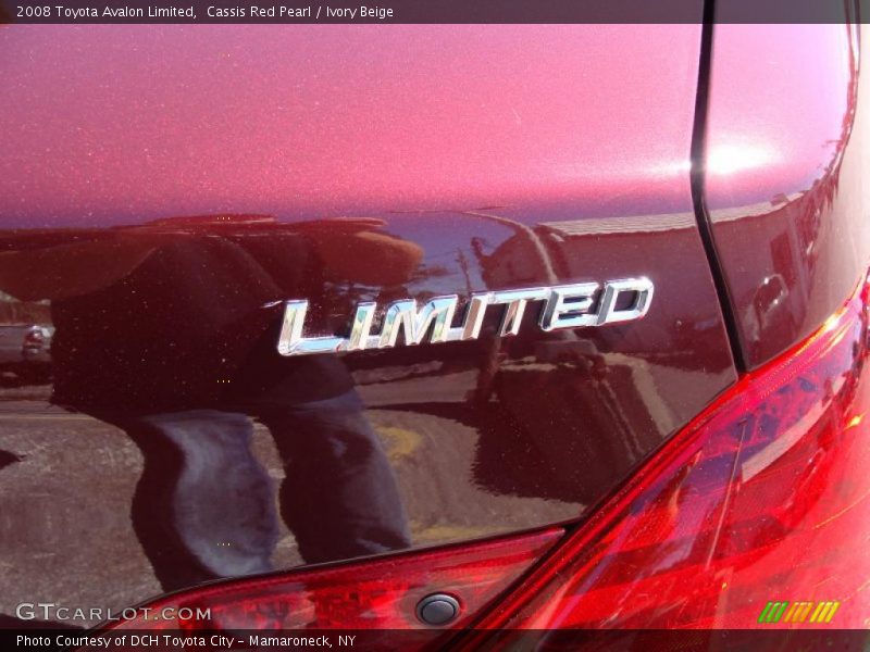 Cassis Red Pearl / Ivory Beige 2008 Toyota Avalon Limited