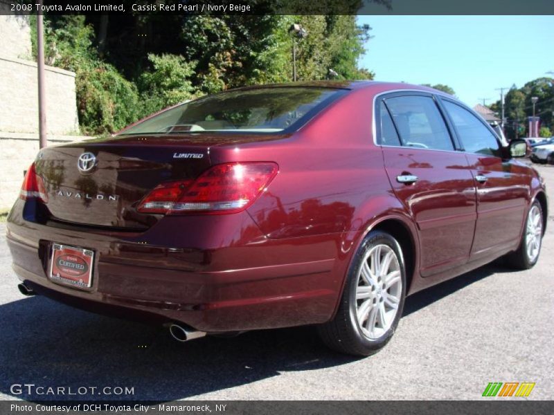 Cassis Red Pearl / Ivory Beige 2008 Toyota Avalon Limited