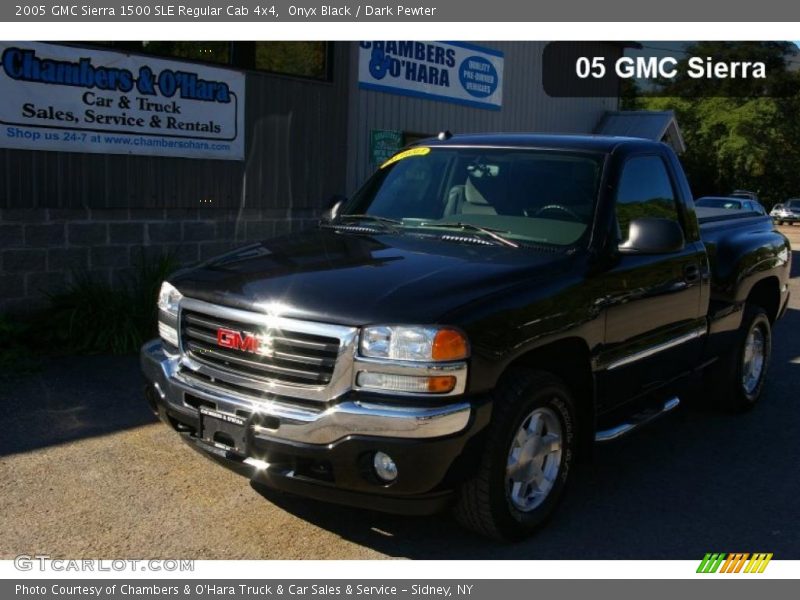 Onyx Black / Dark Pewter 2005 GMC Sierra 1500 SLE Regular Cab 4x4