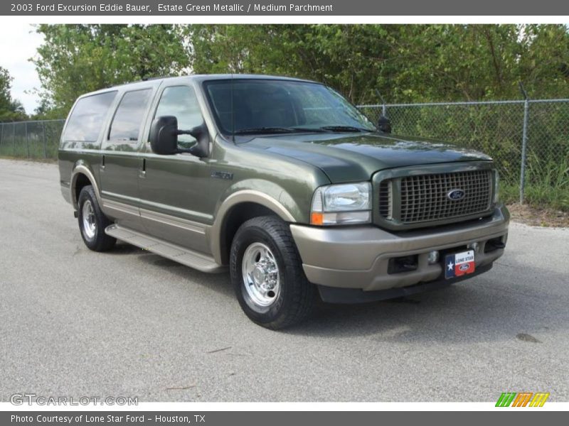 Estate Green Metallic / Medium Parchment 2003 Ford Excursion Eddie Bauer