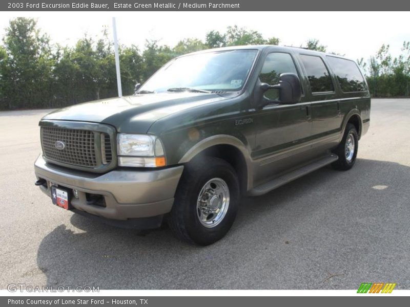 Estate Green Metallic / Medium Parchment 2003 Ford Excursion Eddie Bauer