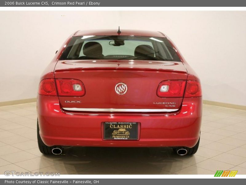 Crimson Red Pearl / Ebony 2006 Buick Lucerne CXS