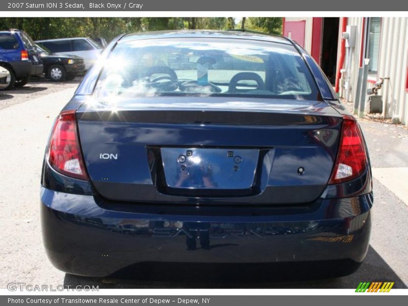 Black Onyx / Gray 2007 Saturn ION 3 Sedan