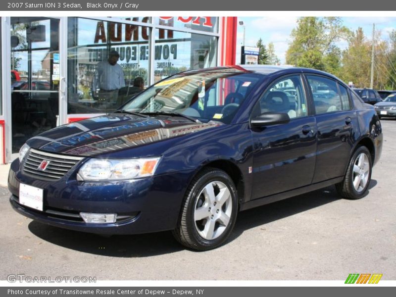 Black Onyx / Gray 2007 Saturn ION 3 Sedan