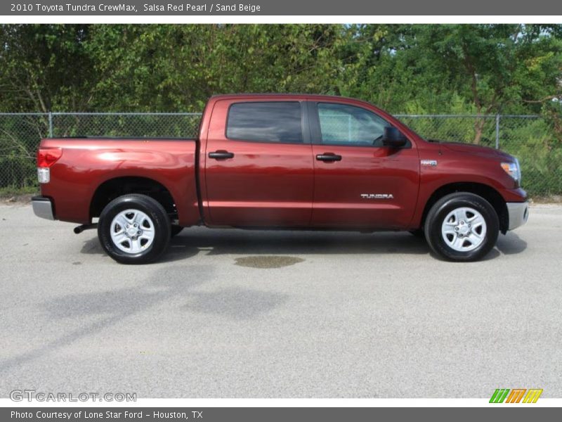 Salsa Red Pearl / Sand Beige 2010 Toyota Tundra CrewMax