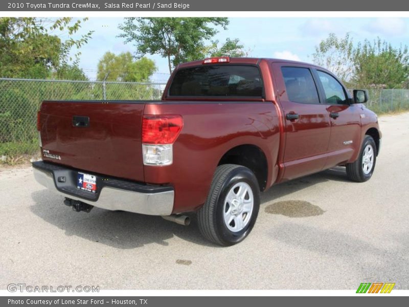 Salsa Red Pearl / Sand Beige 2010 Toyota Tundra CrewMax