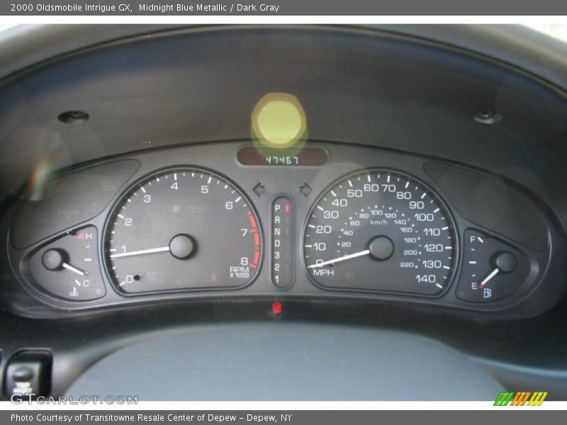 Midnight Blue Metallic / Dark Gray 2000 Oldsmobile Intrigue GX