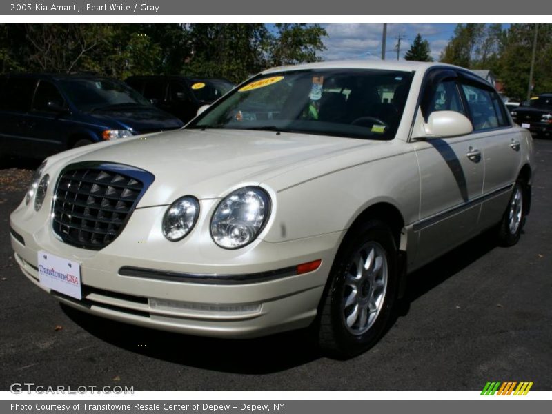 Pearl White / Gray 2005 Kia Amanti