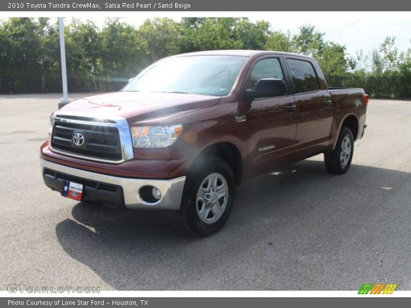 Salsa Red Pearl / Sand Beige 2010 Toyota Tundra CrewMax
