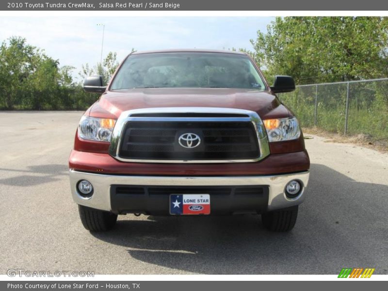 Salsa Red Pearl / Sand Beige 2010 Toyota Tundra CrewMax