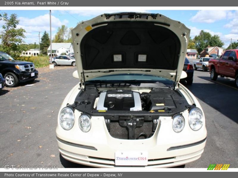 Pearl White / Gray 2005 Kia Amanti