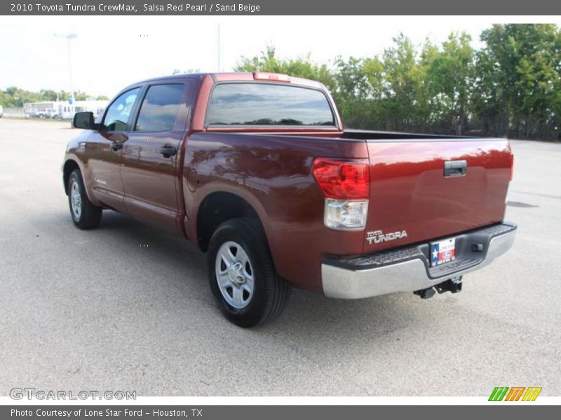 Salsa Red Pearl / Sand Beige 2010 Toyota Tundra CrewMax
