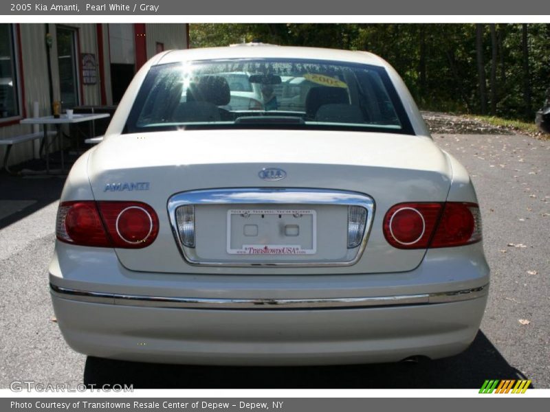 Pearl White / Gray 2005 Kia Amanti